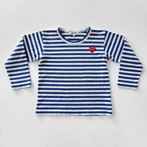 Comme des Garçons PLAY Stripe T-Shirt (Little Kid)
